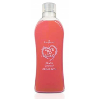 Pampered Crème Bath Moisturising Peach 1L