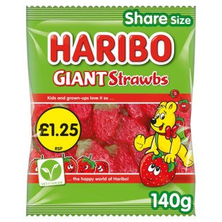 HARIBO Giant Strawbs pm(140g)