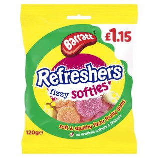 BARATT REFRESHERS FIZZY SOFTIES PM (120G)