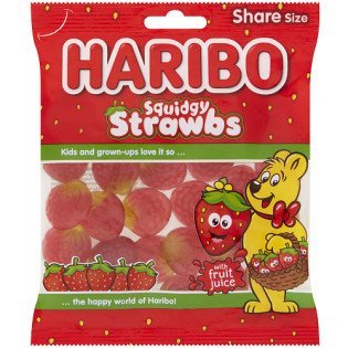 HARIBO SQUIDY STRAWBS (160G)
