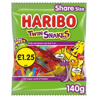 HARIBO TWIN SNAKES PM(140G) 