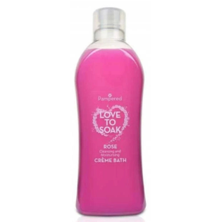 Pampered Crème Bath Moisturising Rose 1L