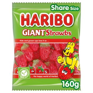 HARIBO Giant Strawbs (160g)