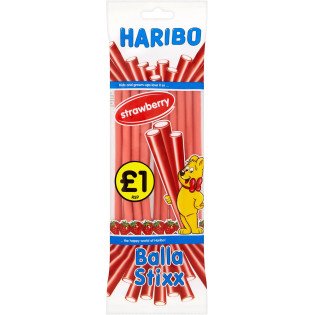 HARIBO Strawberry Balla Stixx Bag (Pack of 12) (140g)